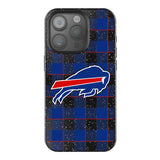 Buffalo Bills Plaid Black Bling Phone Case for Apple iPhone