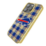 Buffalo Bills Plaid Bling Phone Case for Apple iPhone