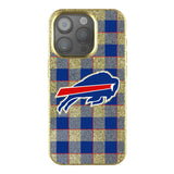 Buffalo Bills Plaid Bling Phone Case for Apple iPhone