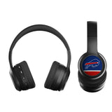 Buffalo Bills Stripe Wireless Over-Ear BT Headphones With Case