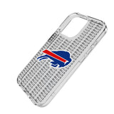 Buffalo Bills Text Backdrop Clear Phone Case for Apple iPhone