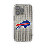 Buffalo Bills Text Backdrop Clear Phone Case for Apple iPhone