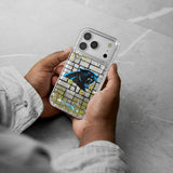 Carolina Panthers Brick Glitter Phone Case for Apple iPhone