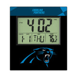 Carolina Panthers Color Block Wall Clock