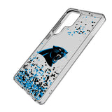 Carolina Panthers Confetti Clear Phone Case for Samsung Galaxy