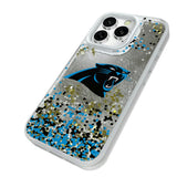 Carolina Panthers Confetti Glitter Phone Case for Apple iPhone