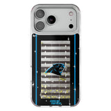 Carolina Panthers Field Glitter Phone Case for Apple iPhone