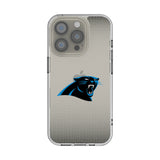 Carolina Panthers Linen Clear Phone Case for Apple iPhone