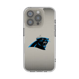 Carolina Panthers Linen Clear Phone Case for Apple iPhone