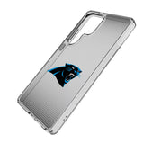 Carolina Panthers Linen Clear Phone Case for Samsung Galaxy