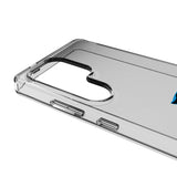 Carolina Panthers Linen Clear Phone Case for Samsung Galaxy