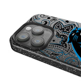 Carolina Panthers Paisley Black Bling Phone Case for Apple iPhone