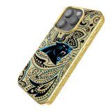Carolina Panthers Paisley Bling Phone Case for Apple iPhone