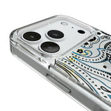 Carolina Panthers Paisley Glitter Phone Case for Apple iPhone