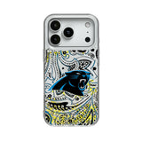 Carolina Panthers Paisley Glitter Phone Case for Apple iPhone