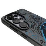 Carolina Panthers Paisley MagSafe Compatible Phone Case for Samsung Galaxy