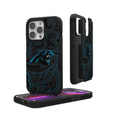 Carolina Panthers Paisley Rugged Phone Case for Apple iPhone