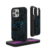 Carolina Panthers Paisley Rugged Phone Case for Apple iPhone