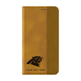 Carolina Panthers Personalized Burn Folio Phone Case for Samsung Galaxy