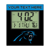 Carolina Panthers Personalized Color Block Wall Clock