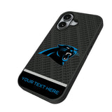 Carolina Panthers Personalized EndZone Plus Bump Phone Case for Apple iPhone