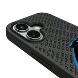 Carolina Panthers Personalized EndZone Plus Bump Phone Case for Apple iPhone
