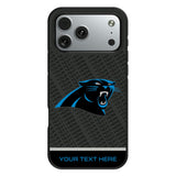 Carolina Panthers Personalized EndZone Plus Bump Phone Case for Apple iPhone