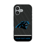 Carolina Panthers Personalized EndZone Plus Bump Phone Case for Apple iPhone 17 Series