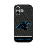 Carolina Panthers Personalized EndZone Plus Bump Phone Case for Apple iPhone