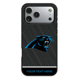 Carolina Panthers Personalized EndZone Plus Bump Phone Case for Apple iPhone