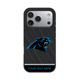 Carolina Panthers Personalized EndZone Plus Bump Phone Case for Apple iPhone