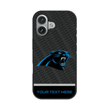 Carolina Panthers Personalized EndZone Plus Bump Phone Case for Apple iPhone