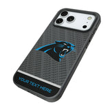 Carolina Panthers Personalized EndZone Plus Bump Phone Case for Apple iPhone