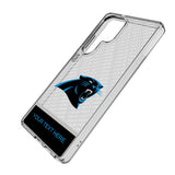 Carolina Panthers Personalized EndZone Plus Clear Phone Case for Samsung Galaxy