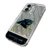 Carolina Panthers Personalized EndZone Plus Glitter Phone Case for Apple iPhone
