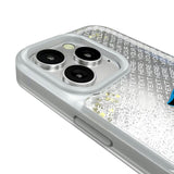 Carolina Panthers Personalized EndZone Plus Glitter Phone Case for Apple iPhone