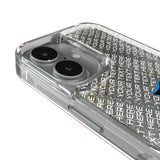 Carolina Panthers Personalized EndZone Plus Glitter Phone Case for Apple iPhone