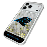 Carolina Panthers Personalized EndZone Plus Glitter Phone Case for Apple iPhone