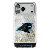 Carolina Panthers Personalized EndZone Plus Glitter Phone Case for Apple iPhone