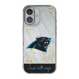 Carolina Panthers Personalized EndZone Plus Glitter Phone Case for Apple iPhone