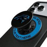 Carolina Panthers Personalized Endzone Solid PopSockets Magnetic Phone Grip and Stand