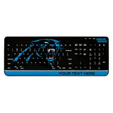 Carolina Panthers Personalized Endzone Solid Wireless USB Keyboard