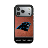 Carolina Panthers Personalized Football Bump Phone Case for Apple iPhone 17 Series