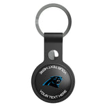 Carolina Panthers Personalized Insignia Black Airtag Holder