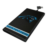 Carolina Panthers Personalized Stripe 5000mAh Flat Powerbank