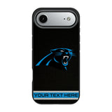 Carolina Panthers Personalized Stripe Bump Phone Case for Apple iPhone