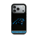 Carolina Panthers Personalized Stripe Bump Phone Case for Apple iPhone