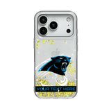 Carolina Panthers Personalized Tilt Glitter Phone Case for Apple iPhone