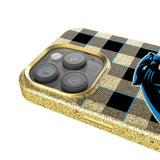 Carolina Panthers Plaid Bling Phone Case for Apple iPhone