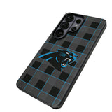 Carolina Panthers Plaid MagSafe Compatible Phone Case for Samsung Galaxy 26 Series